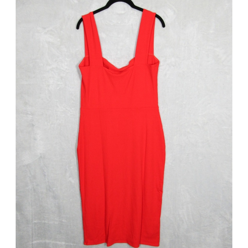 Reformation Dress Womens XL Cassi Knit Tomato Sleeveless Red New NWT - Picture 6 of 12